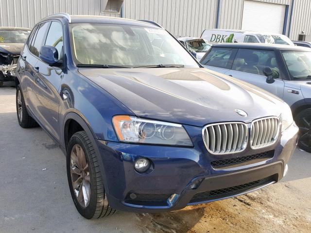 5UXWX9C54D0A29722 - 2013 BMW X3 XDRIVE2 BLUE photo 1