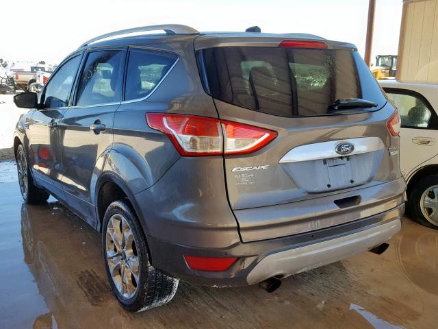 1FMCU0J97EUB66185 - 2014 FORD ESCAPE TIT GRAY photo 3