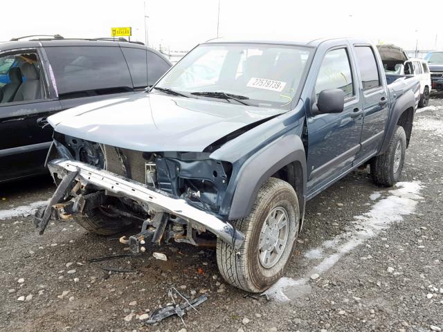 1GCDT13E278178297 - 2007 CHEVROLET COLORADO BLUE photo 2