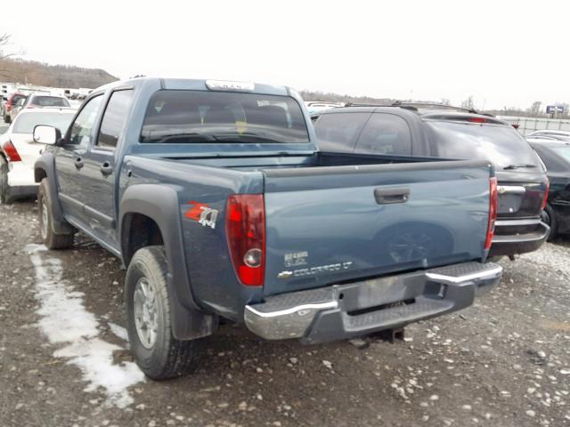 1GCDT13E278178297 - 2007 CHEVROLET COLORADO BLUE photo 3