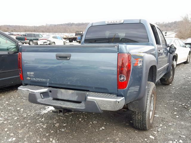 1GCDT13E278178297 - 2007 CHEVROLET COLORADO BLUE photo 4