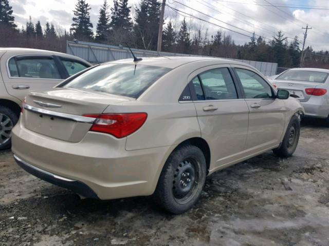 1C3CCBAB3EN231893 - 2014 CHRYSLER 200 LX BEIGE photo 4