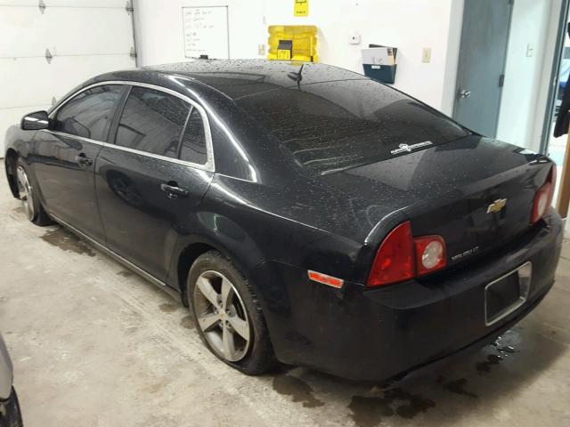 1G1ZC5E17BF272051 - 2011 CHEVROLET MALIBU 1LT BLACK photo 3