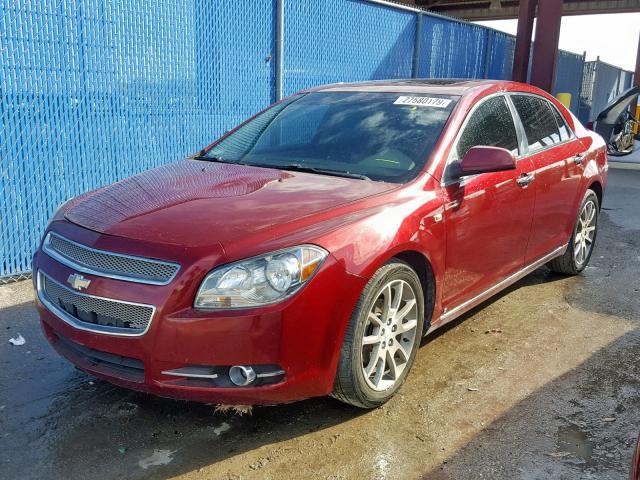 1G1ZK57738F257334 - 2008 CHEVROLET MALIBU LTZ BURGUNDY photo 2