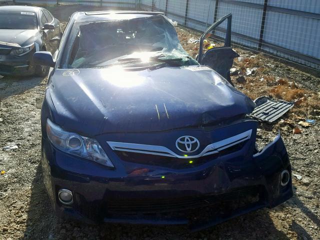 4T1BB3EK9BU137220 - 2011 TOYOTA CAMRY HYBR BLUE photo 7