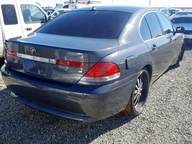 WBAGL63462DP56836 - 2002 BMW 745 I GRAY photo 4