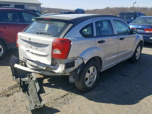 1B3HB28B57D301575 - 2007 DODGE CALIBER SILVER photo 4