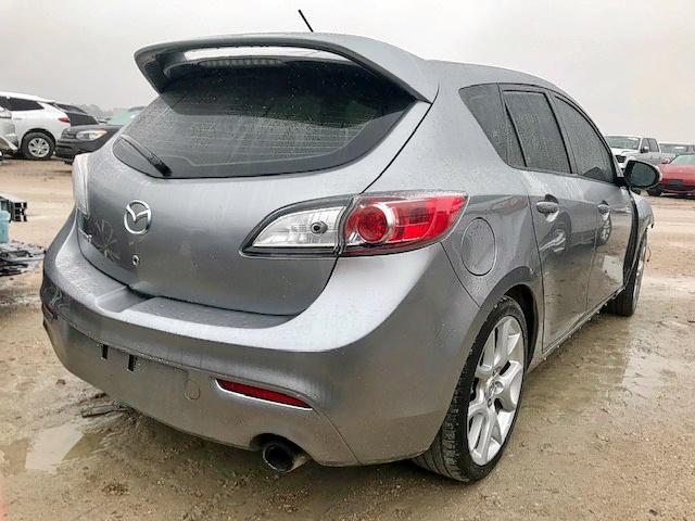 JM1BL1H35A1170306 - 2010 MAZDA SPEED 3 GRAY photo 4