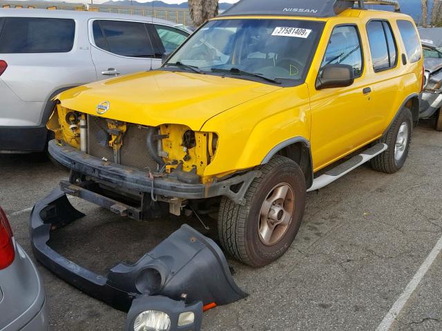 5N1ED28Y53C644947 - 2003 NISSAN XTERRA XE YELLOW photo 2