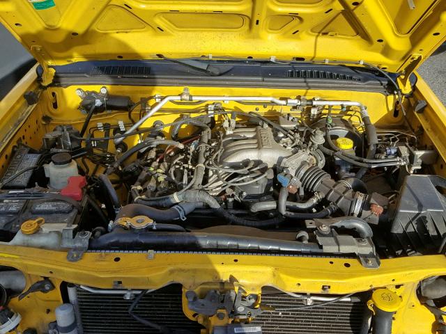 5N1ED28Y53C644947 - 2003 NISSAN XTERRA XE YELLOW photo 7