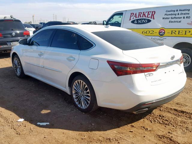 4T1BK1EB5GU239626 - 2016 TOYOTA AVALON XLE WHITE photo 3