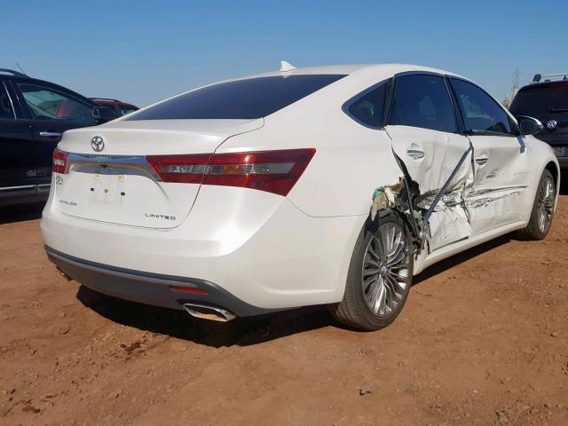 4T1BK1EB5GU239626 - 2016 TOYOTA AVALON XLE WHITE photo 4