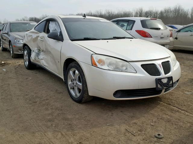 1G2ZH17N084226507 - 2008 PONTIAC G6 GT WHITE photo 1