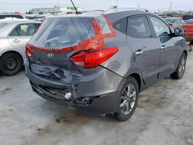 KM8JU3AG3FU053276 - 2015 HYUNDAI TUCSON LIM GRAY photo 4