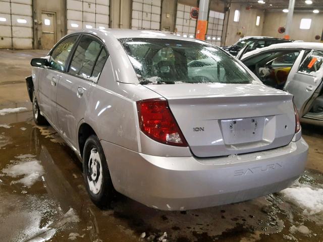 1G8AJ52F23Z142697 - 2003 SATURN ION LEVEL SILVER photo 3