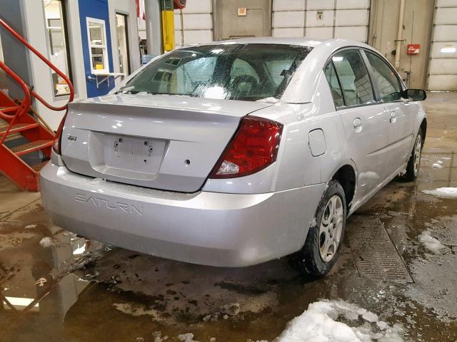 1G8AJ52F23Z142697 - 2003 SATURN ION LEVEL SILVER photo 4