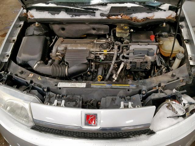 1G8AJ52F23Z142697 - 2003 SATURN ION LEVEL SILVER photo 7