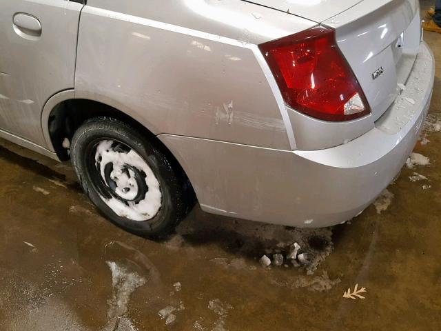 1G8AJ52F23Z142697 - 2003 SATURN ION LEVEL SILVER photo 9