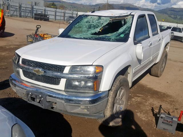 1GCHTDFE1B8126893 - 2011 CHEVROLET COLORADO L WHITE photo 2