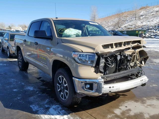 5TFDY5F1XJX715755 - 2018 TOYOTA TUNDRA CRE TAN photo 1