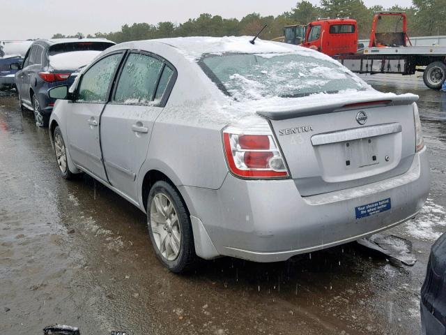 3N1AB6AP5CL733913 - 2012 NISSAN SENTRA 2.0 SILVER photo 3