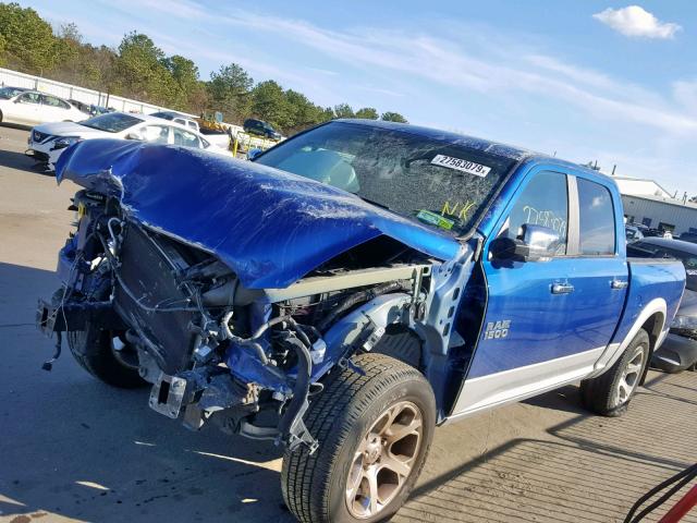 1C6RR7NTXGS349634 - 2016 RAM 1500 LARAM BLUE photo 2