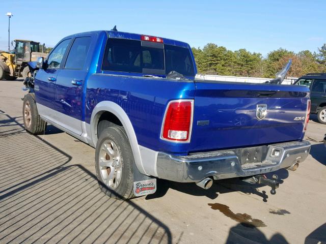 1C6RR7NTXGS349634 - 2016 RAM 1500 LARAM BLUE photo 3