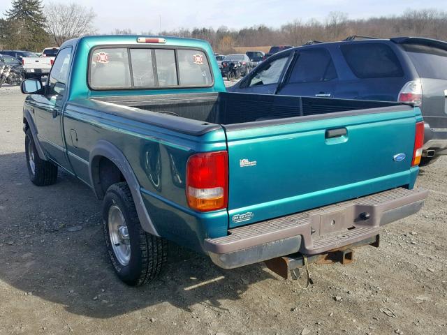 1FTCR11X5VTA03759 - 1997 FORD RANGER GREEN photo 3