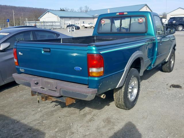 1FTCR11X5VTA03759 - 1997 FORD RANGER GREEN photo 4