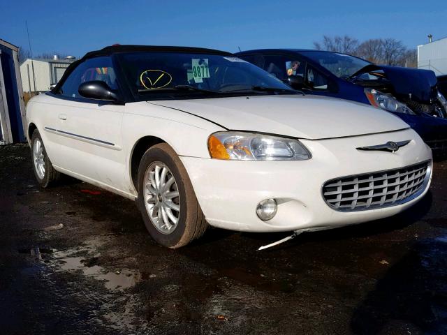 1C3EL55R02N269188 - 2002 CHRYSLER SEBRING LX WHITE photo 1