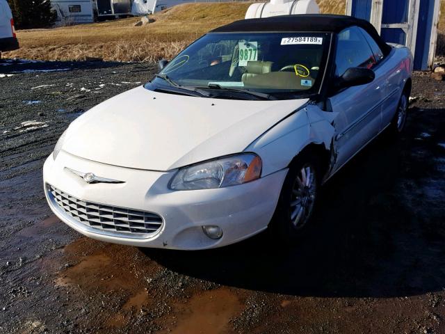 1C3EL55R02N269188 - 2002 CHRYSLER SEBRING LX WHITE photo 2