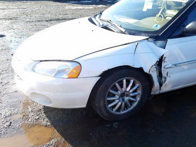 1C3EL55R02N269188 - 2002 CHRYSLER SEBRING LX WHITE photo 9