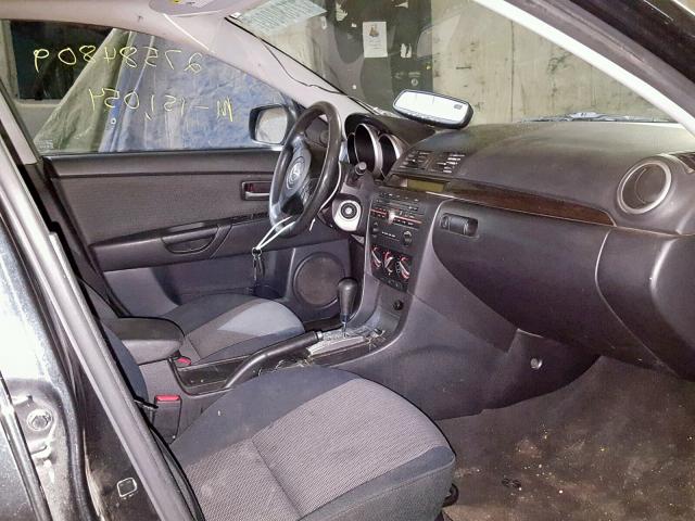 JM1BK32F871767282 - 2007 MAZDA 3 I BLACK photo 5