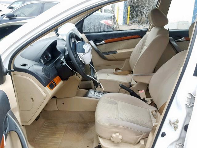 KL1TD56677B061538 - 2007 CHEVROLET AVEO BASE Ağ foto 5