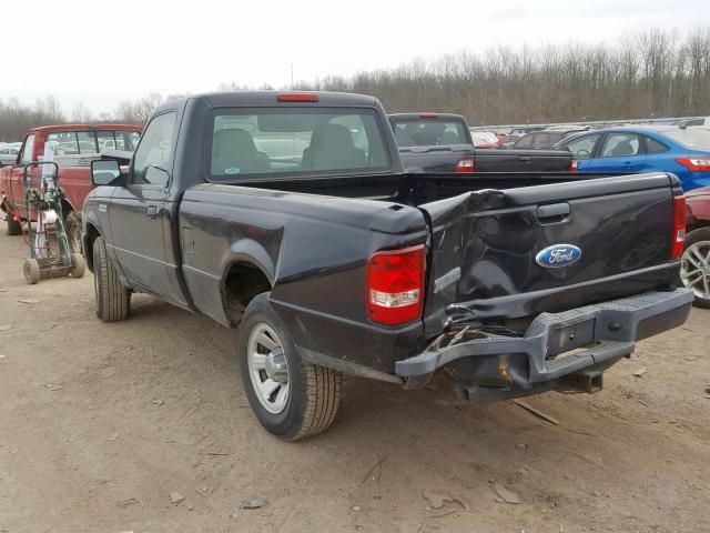 1FTYR10D69PA12868 - 2009 FORD RANGER BLACK photo 3