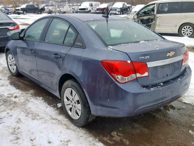 1G1PA5SG2D7267777 - 2013 CHEVROLET CRUZE LS BLUE photo 3