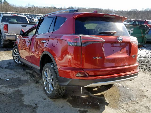 JTMDFREV4GJ058299 - 2016 TOYOTA RAV4 LIMIT RED photo 3