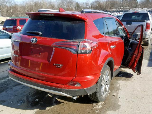 JTMDFREV4GJ058299 - 2016 TOYOTA RAV4 LIMIT RED photo 4