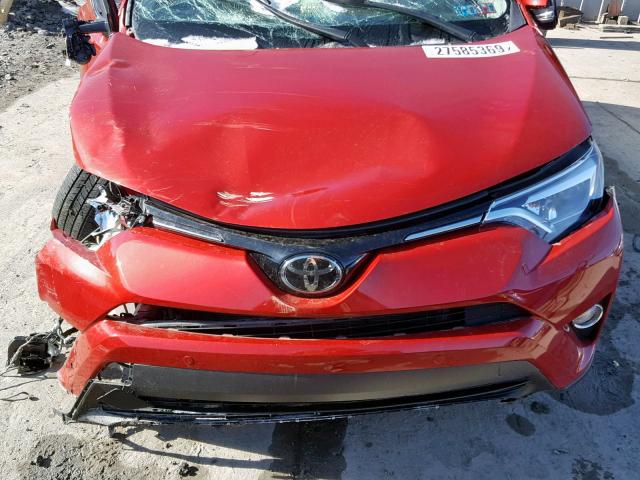 JTMDFREV4GJ058299 - 2016 TOYOTA RAV4 LIMIT RED photo 7