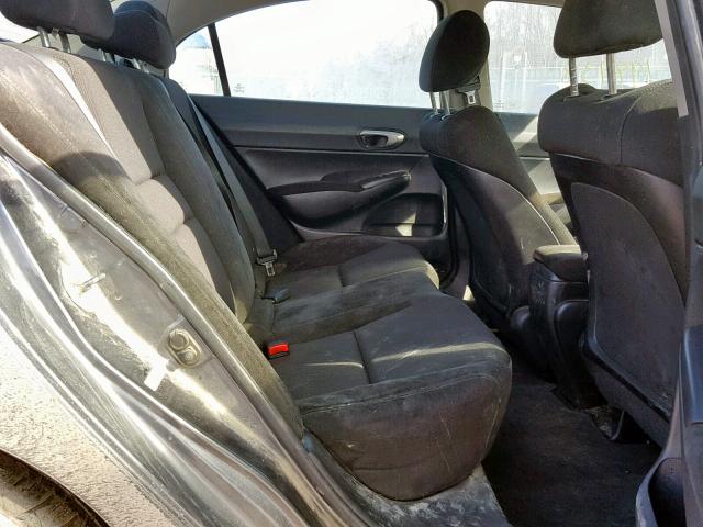 2HGFA1F62BH504316 - 2011 HONDA CIVIC LX-S Մոխրագույն լուսանկար 6