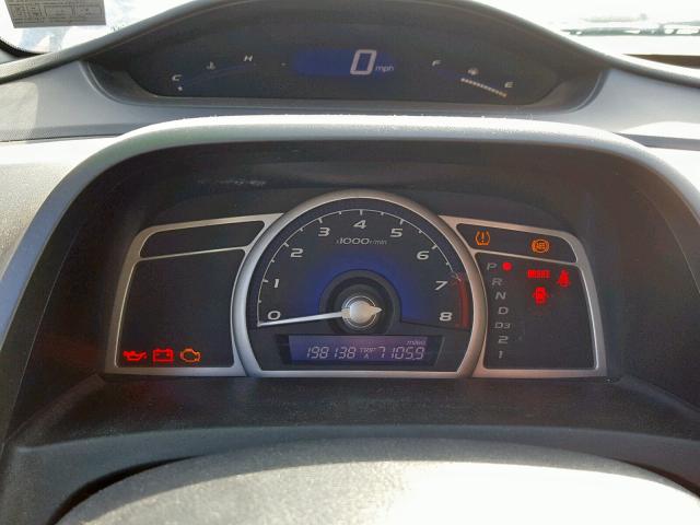 2HGFA1F62BH504316 - 2011 HONDA CIVIC LX-S Մոխրագույն լուսանկար 8