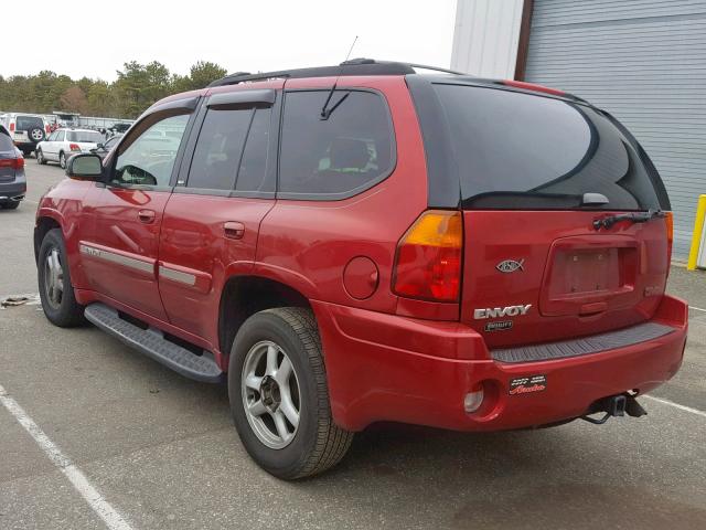 1GKDT13S122109851 - 2002 GMC ENVOY MAROON photo 3