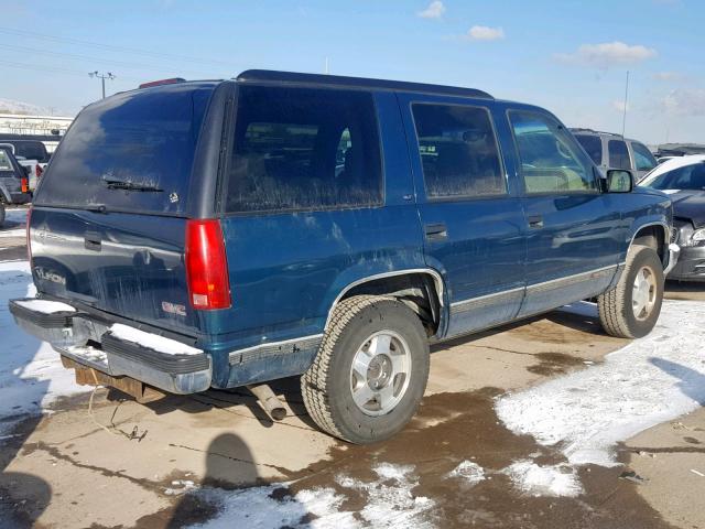 1GKEK13R9WJ718900 - 1998 GMC YUKON GREEN photo 4