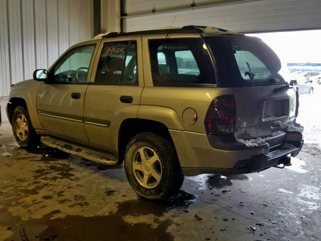 1GNDT13S422257382 - 2002 CHEVROLET TRAIL BLAZ BEIGE photo 3