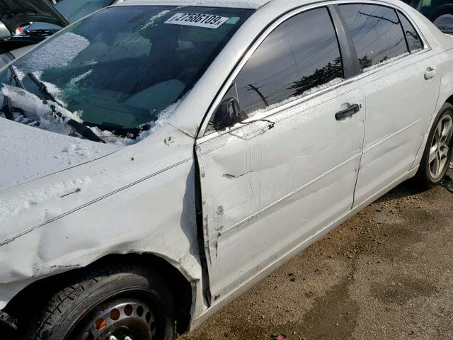 1G1ZB5EB2AF108166 - 2010 CHEVROLET MALIBU LS თეთრი ფოტო 10