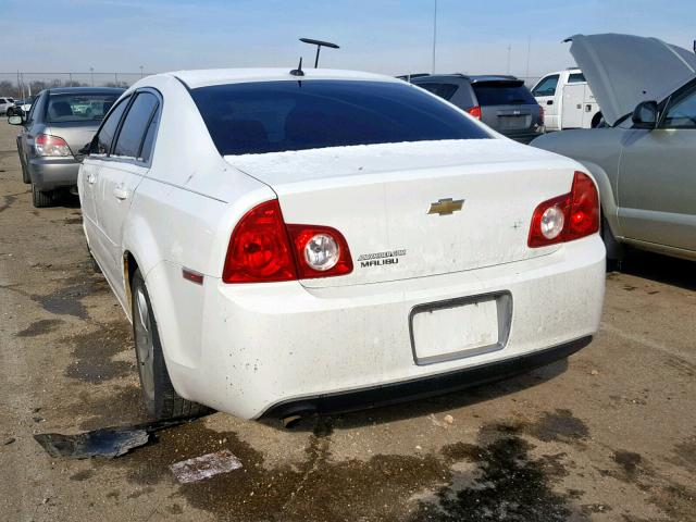 1G1ZB5EB2AF108166 - 2010 CHEVROLET MALIBU LS თეთრი ფოტო 3
