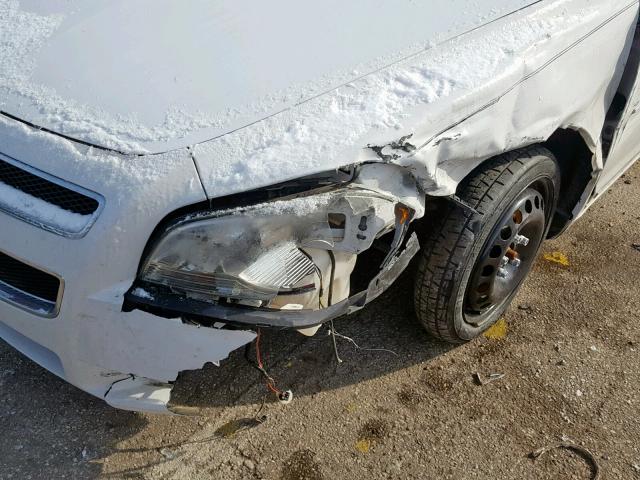 1G1ZB5EB2AF108166 - 2010 CHEVROLET MALIBU LS თეთრი ფოტო 9