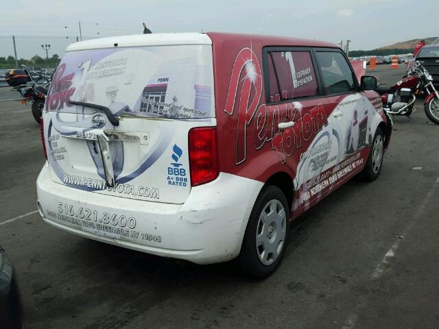 JTLKE50E581027935 - 2008 TOYOTA SCION XB Қызыл фото 4
