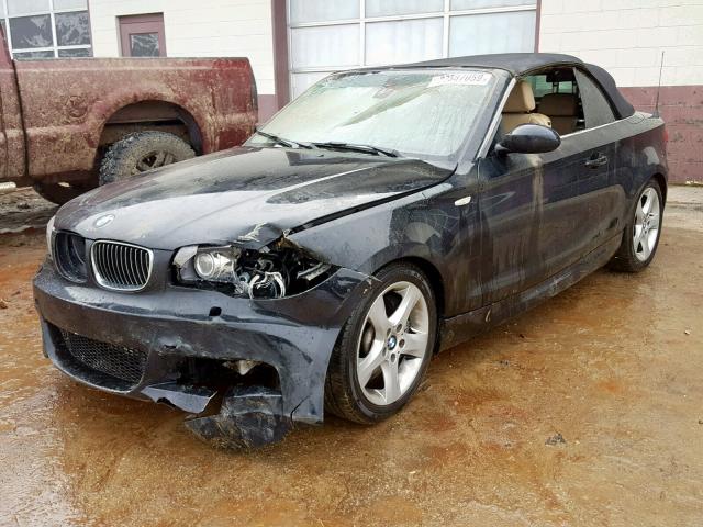 WBAUN93568VK39661 - 2008 BMW 135 I BLACK photo 2