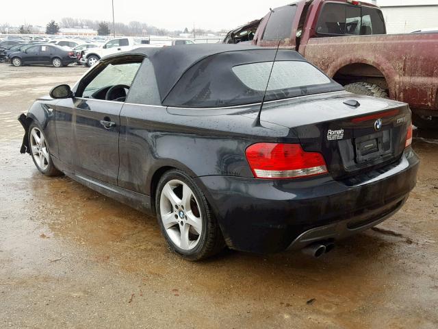 WBAUN93568VK39661 - 2008 BMW 135 I BLACK photo 3